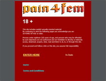 Tablet Screenshot of pain4fem.com